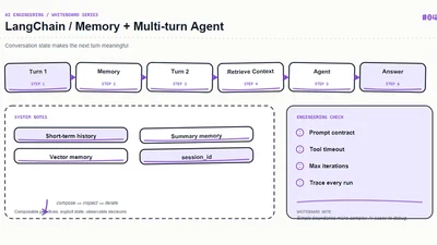 LangChain Memory：设计可控的多轮对话状态 featured image
