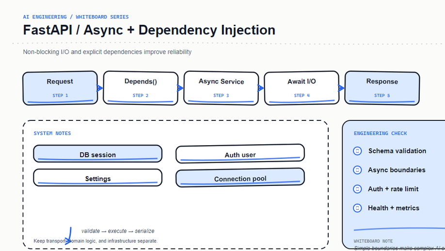 FastAPI Async and Dependency Injection: Keep the Event Loop Healthy