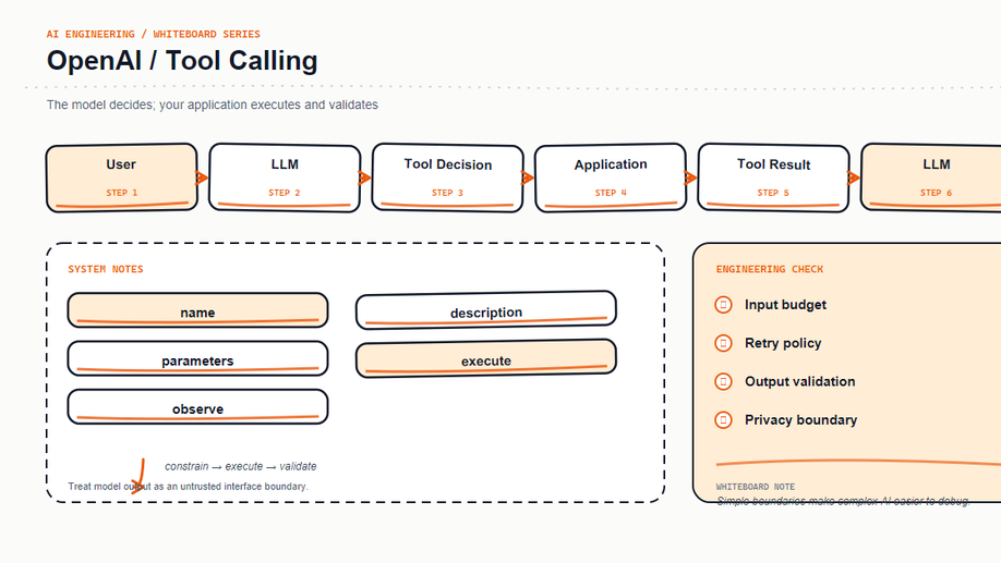 OpenAI Tool Calling: Schemas, Execution Loops, and Safety Boundaries