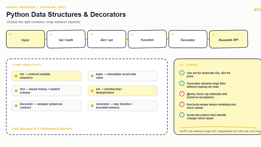 Python Data Structures & Decorators